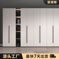 富瑞格家居现代简约轻奢北欧实木整体衣柜设计净醛板衣柜